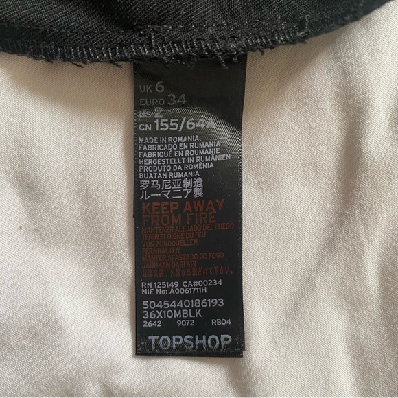 Black high waist pleated tailored trousers - Picture 5 of 7